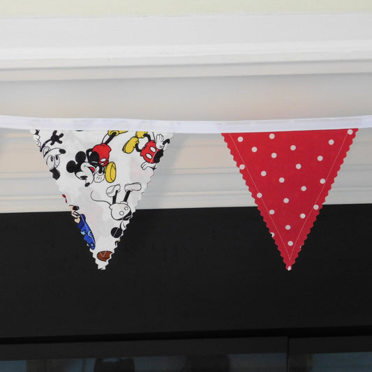 Mickey Flags Up Close
