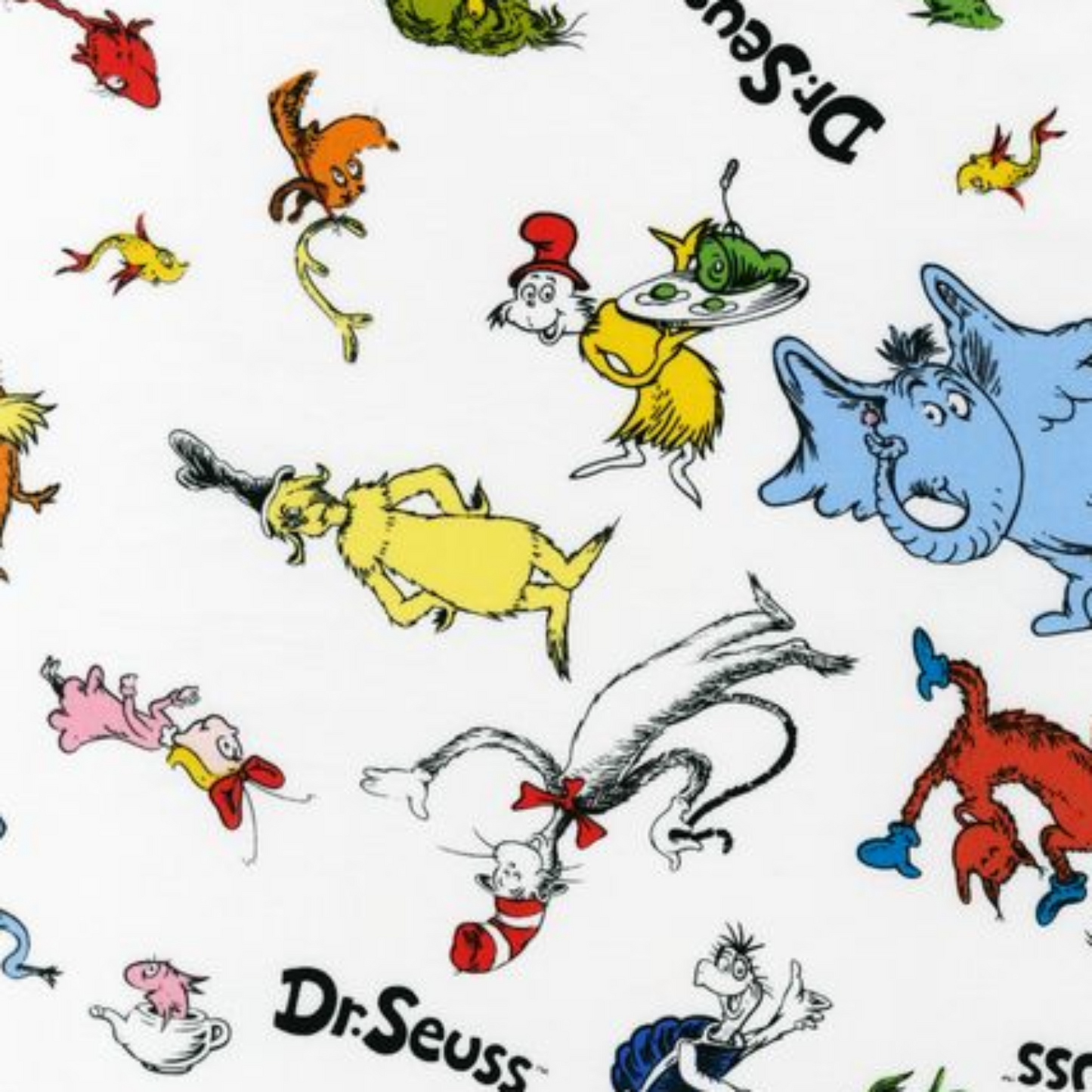 Dr Seuss Character Fabric Swatch