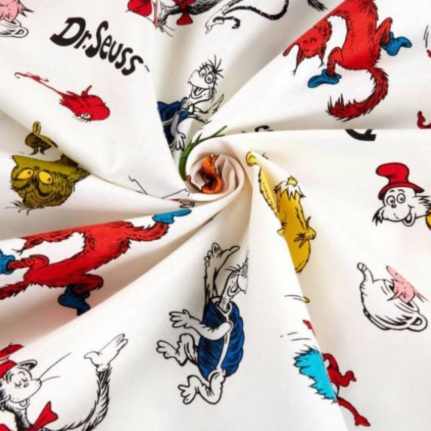 Dr Seuss Character Fabric Swatch