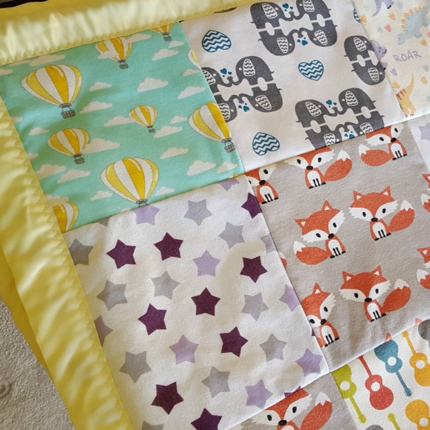 Baby Clothes Memory Blanket Front