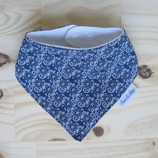 Bandana Blue Drool Bib