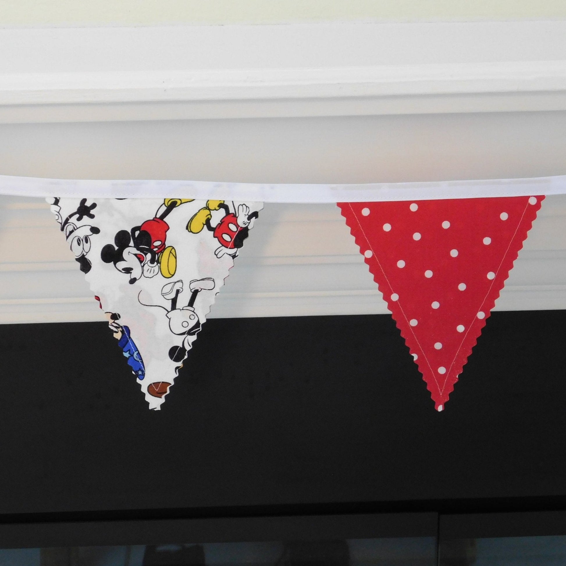 Mickey Flags Up Close