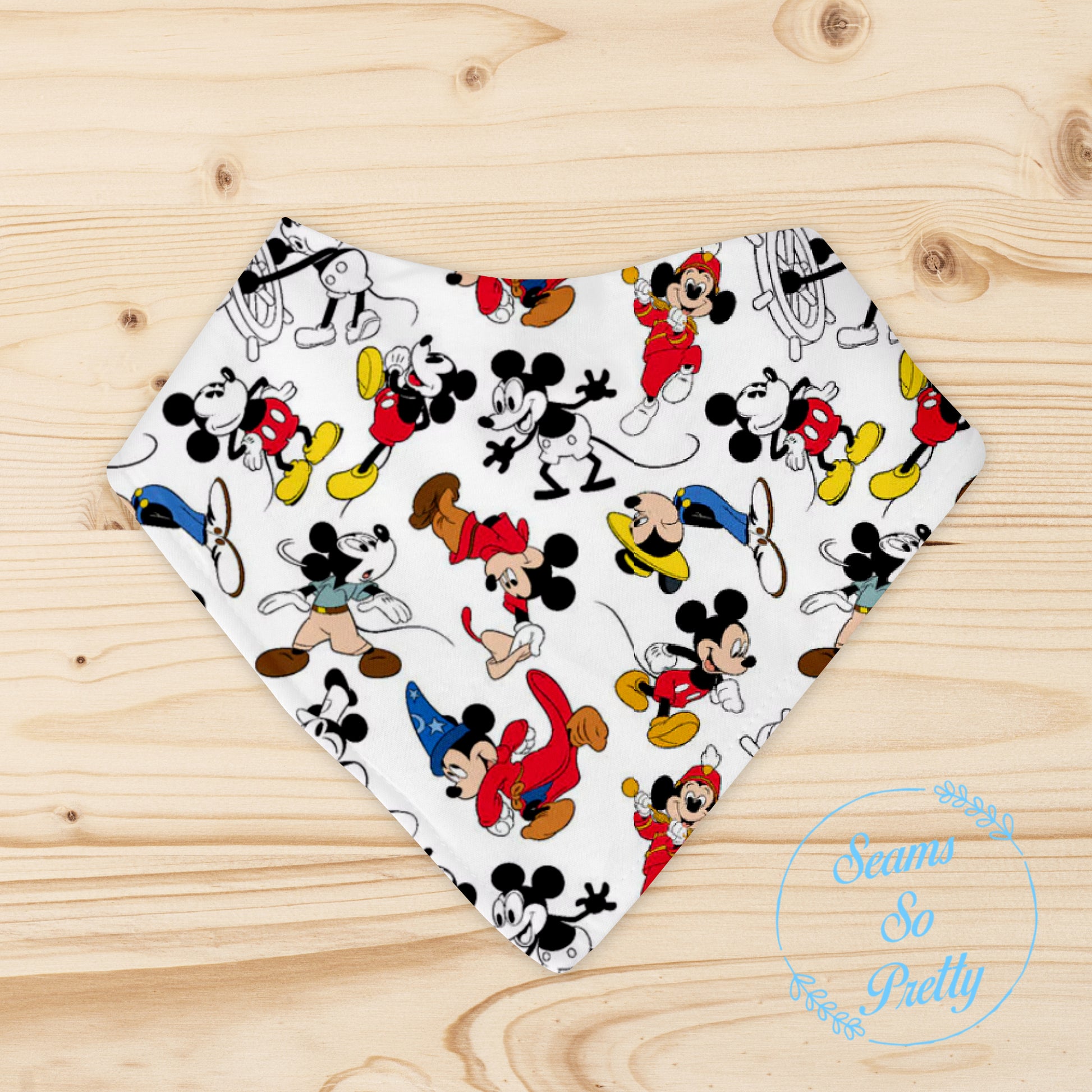Mickey Mouse Bandana Bib