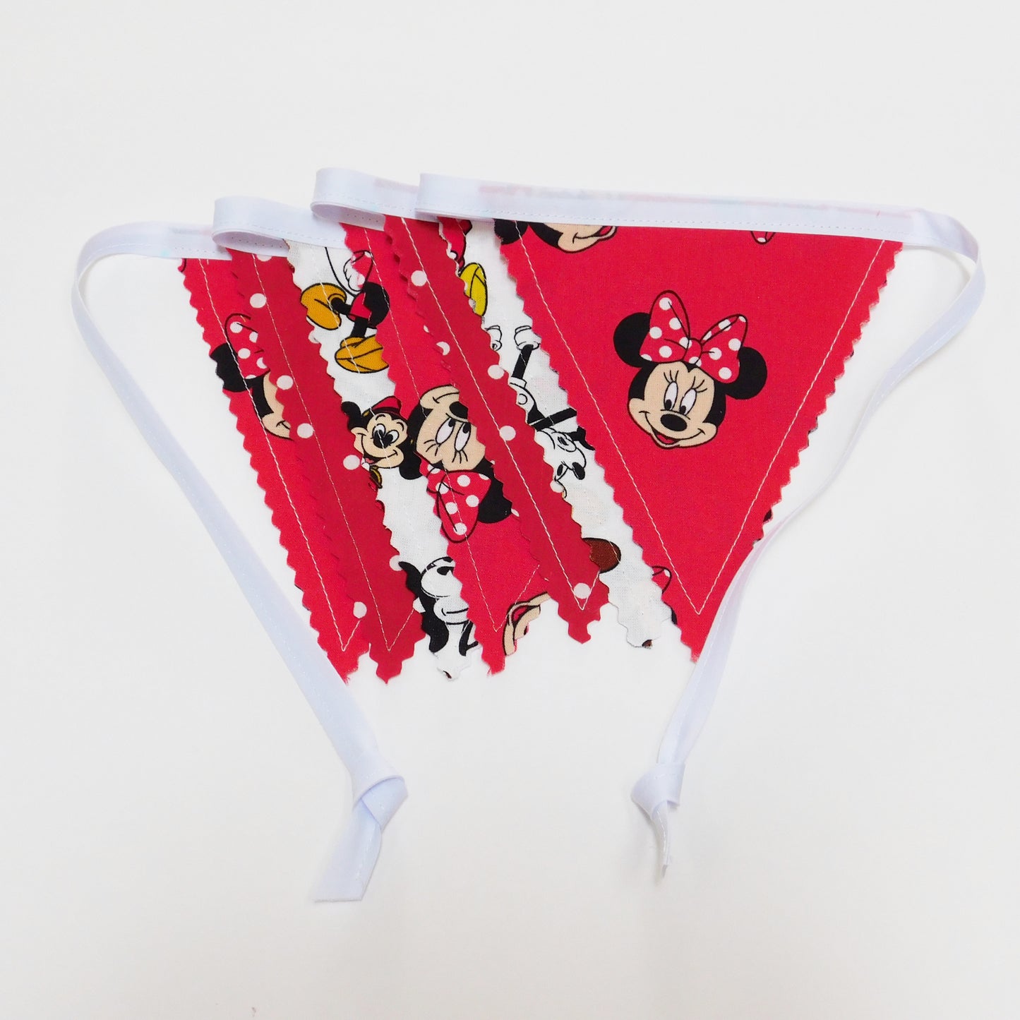 Mickey Minnie Flag Bunting Folded