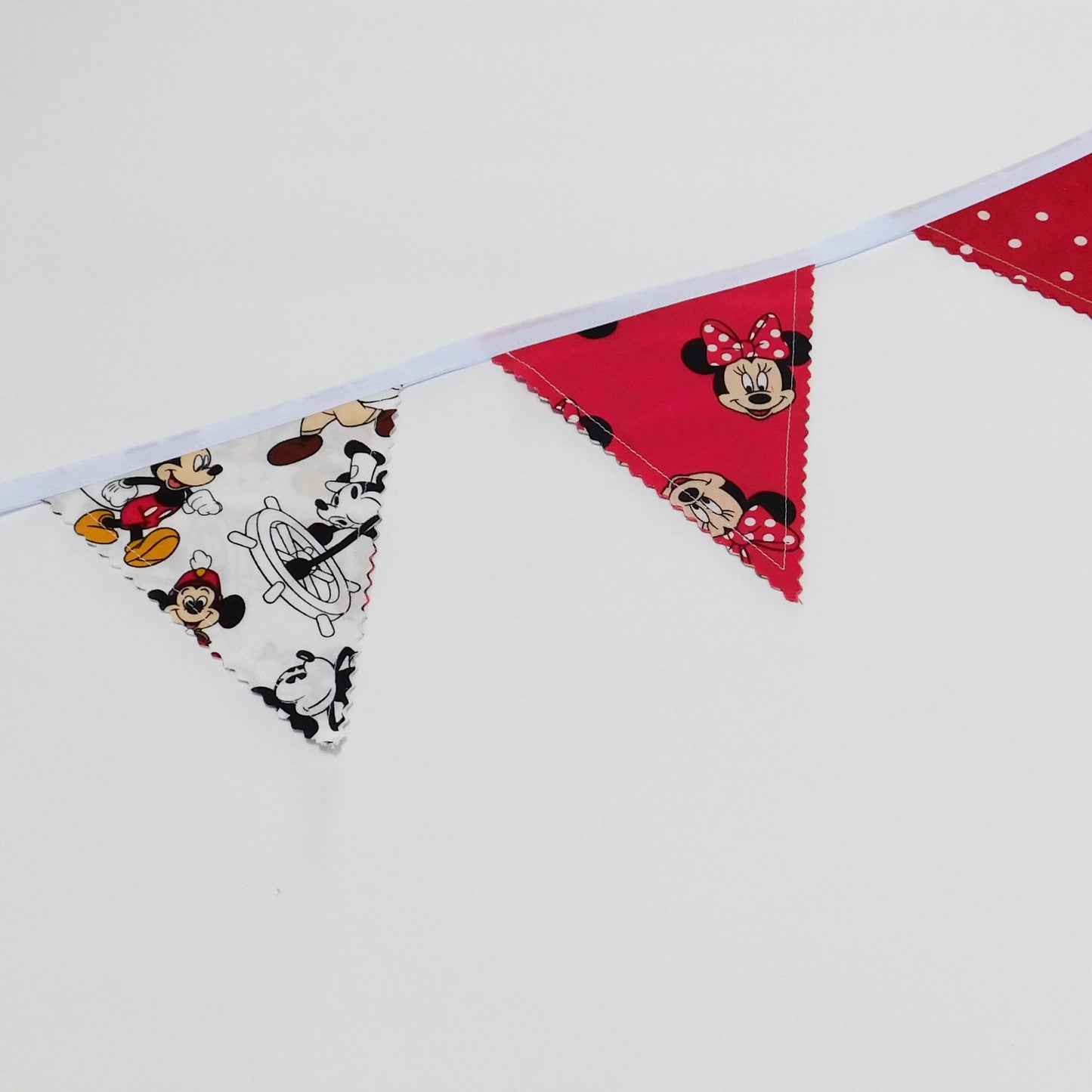 Mickey and Minnie Flag Bunting