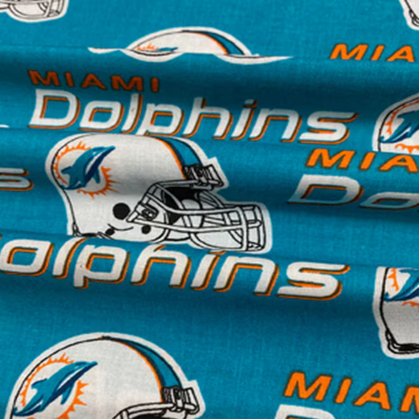 Miami Dolphins Fabric Swatch 