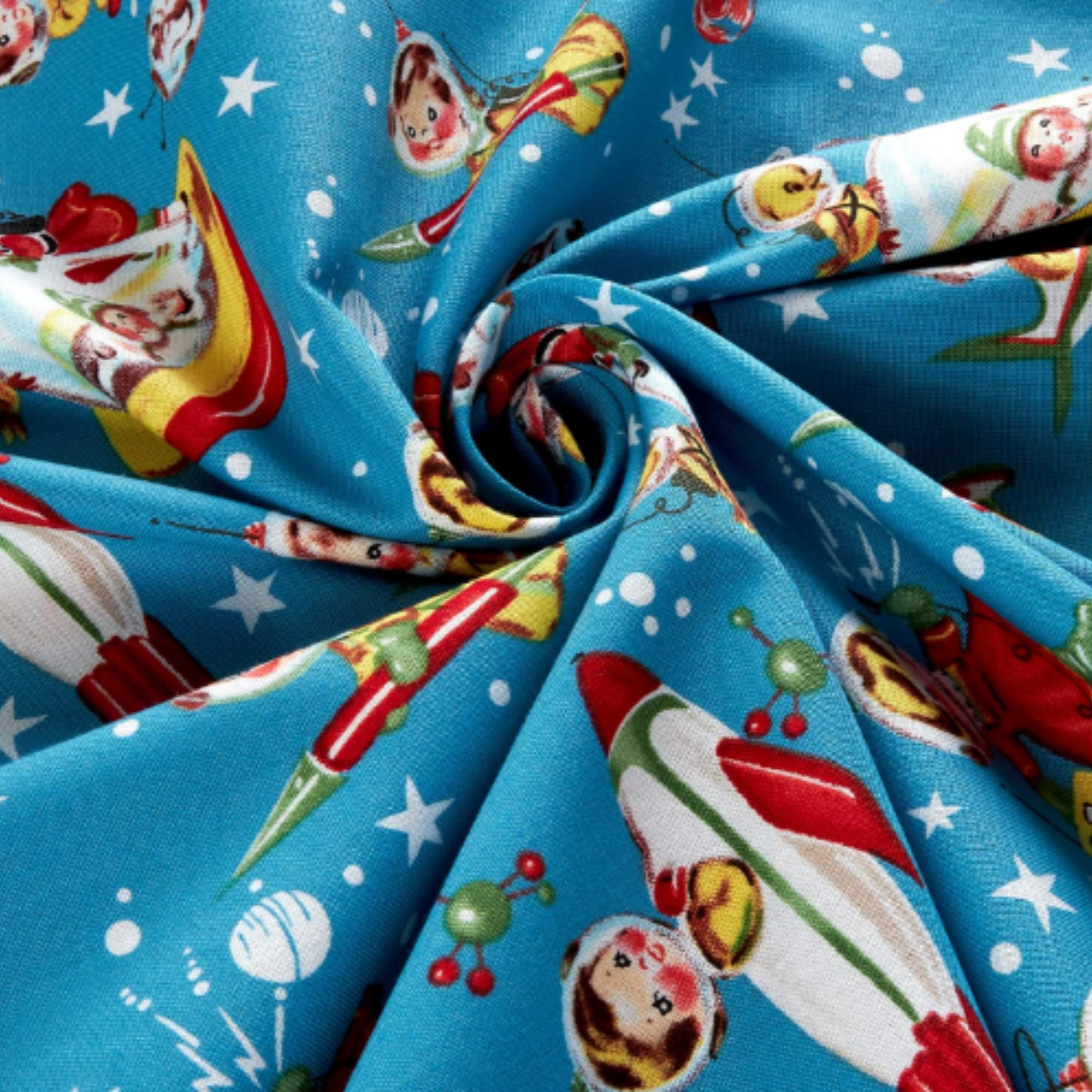 Retro Rockets Rascals Fabric Swatch