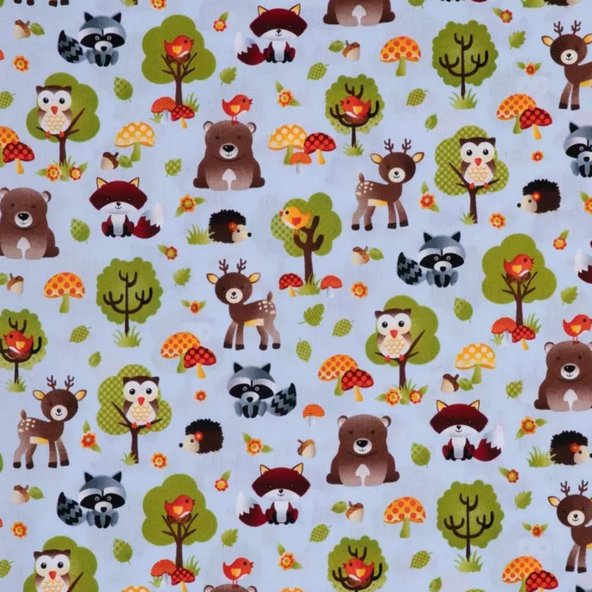 Woodland Animals Fabric Swatch