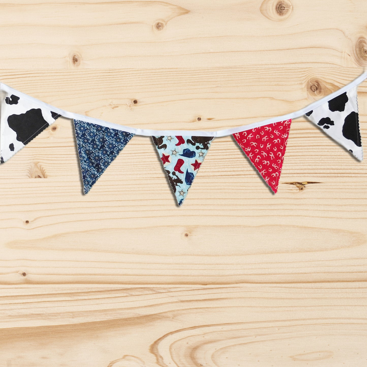 Western Flag Bunting Hanging