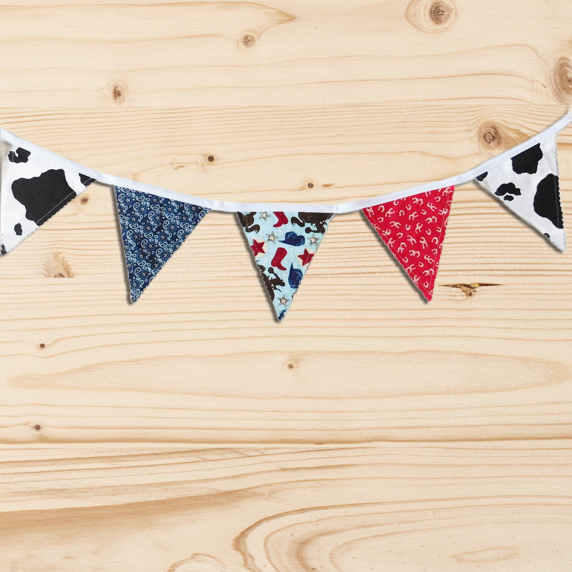 Western Flag Bunting Hanging