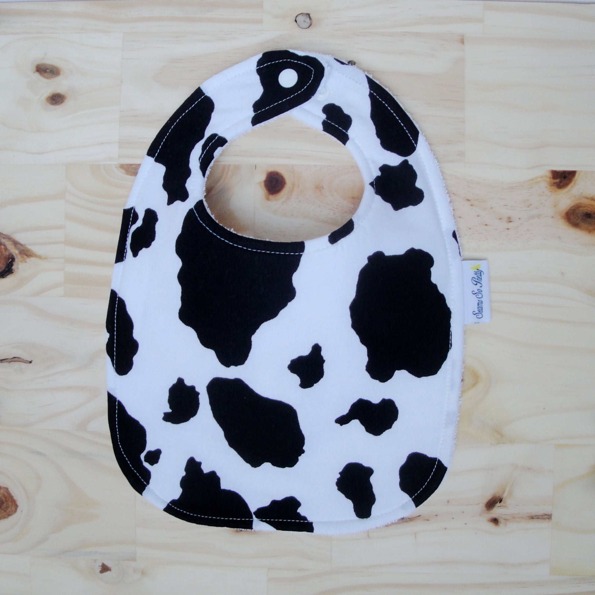 Cow Print BIb Snapped