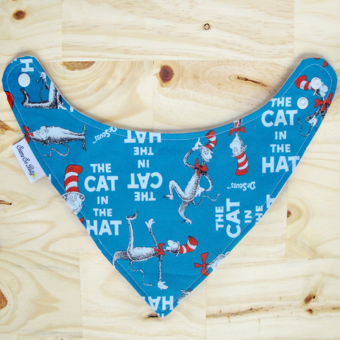 Dr Seuss Cat In The Hat Bib Front Unsnapped