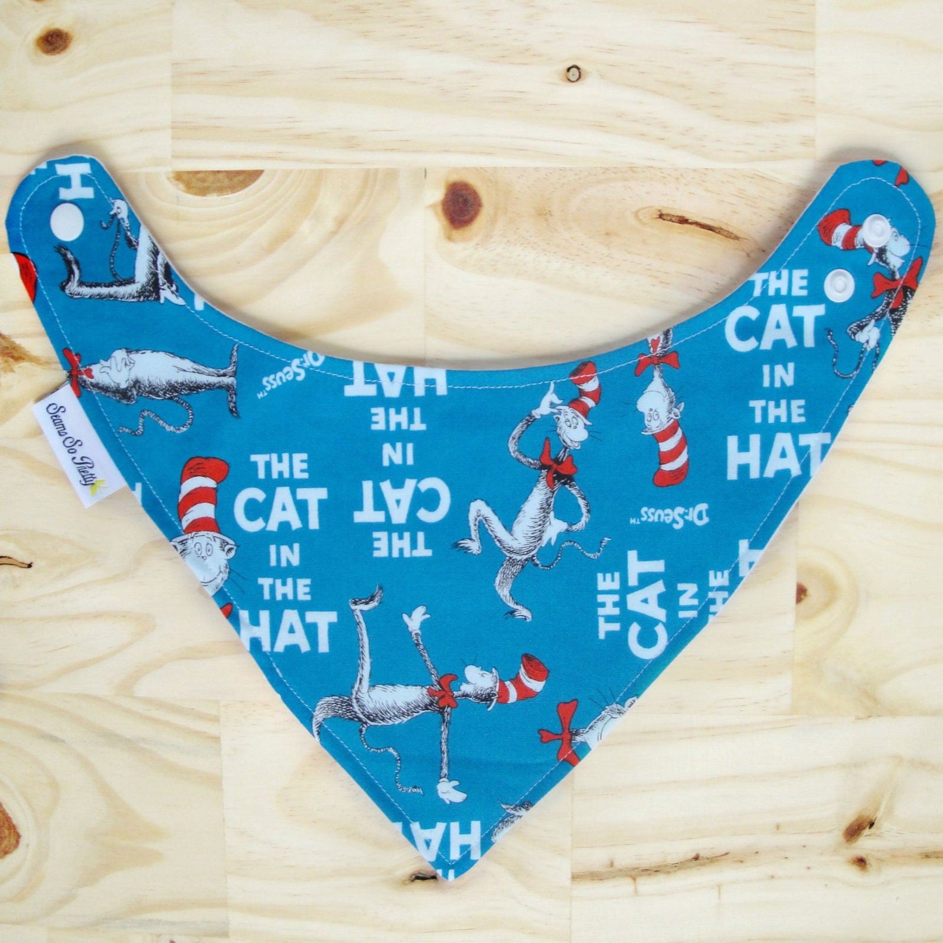 Dr Seuss Cat In The Hat Bib Front Unsnapped