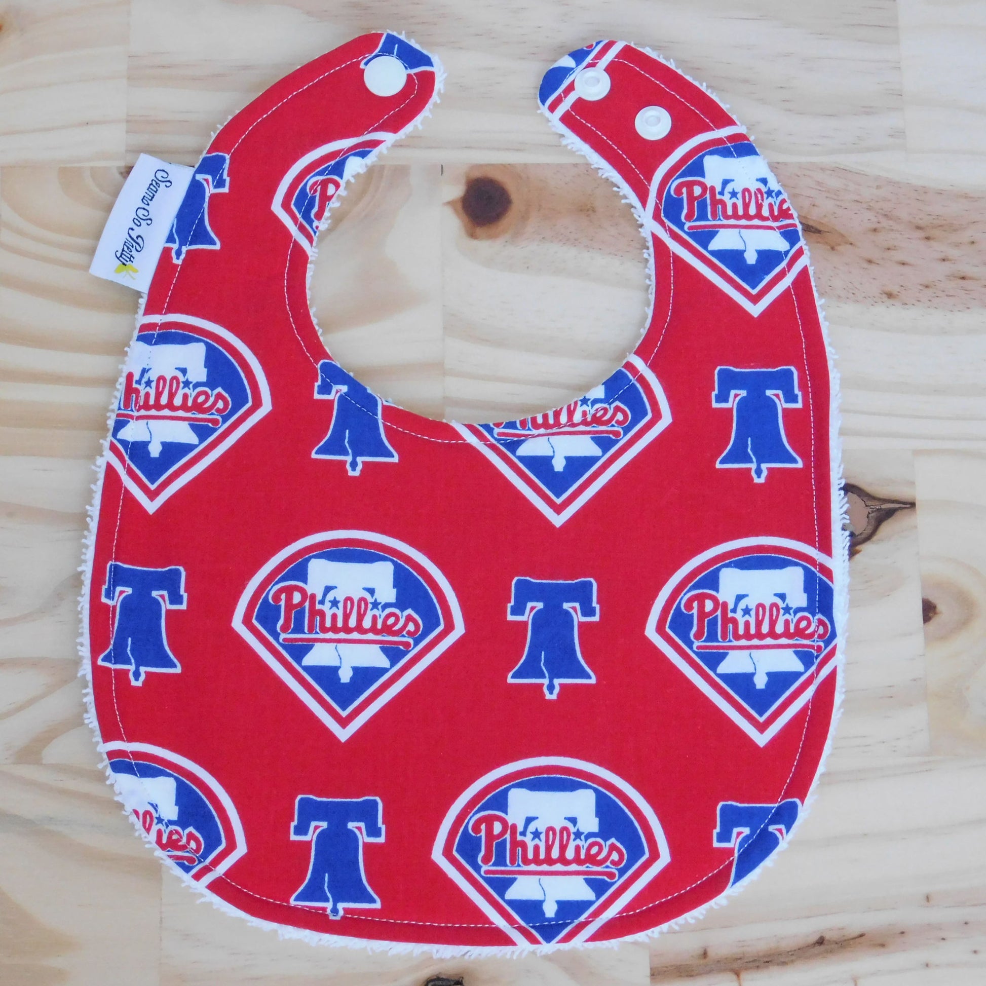 Philadelphia Phillies Bib Front View Unsnapped