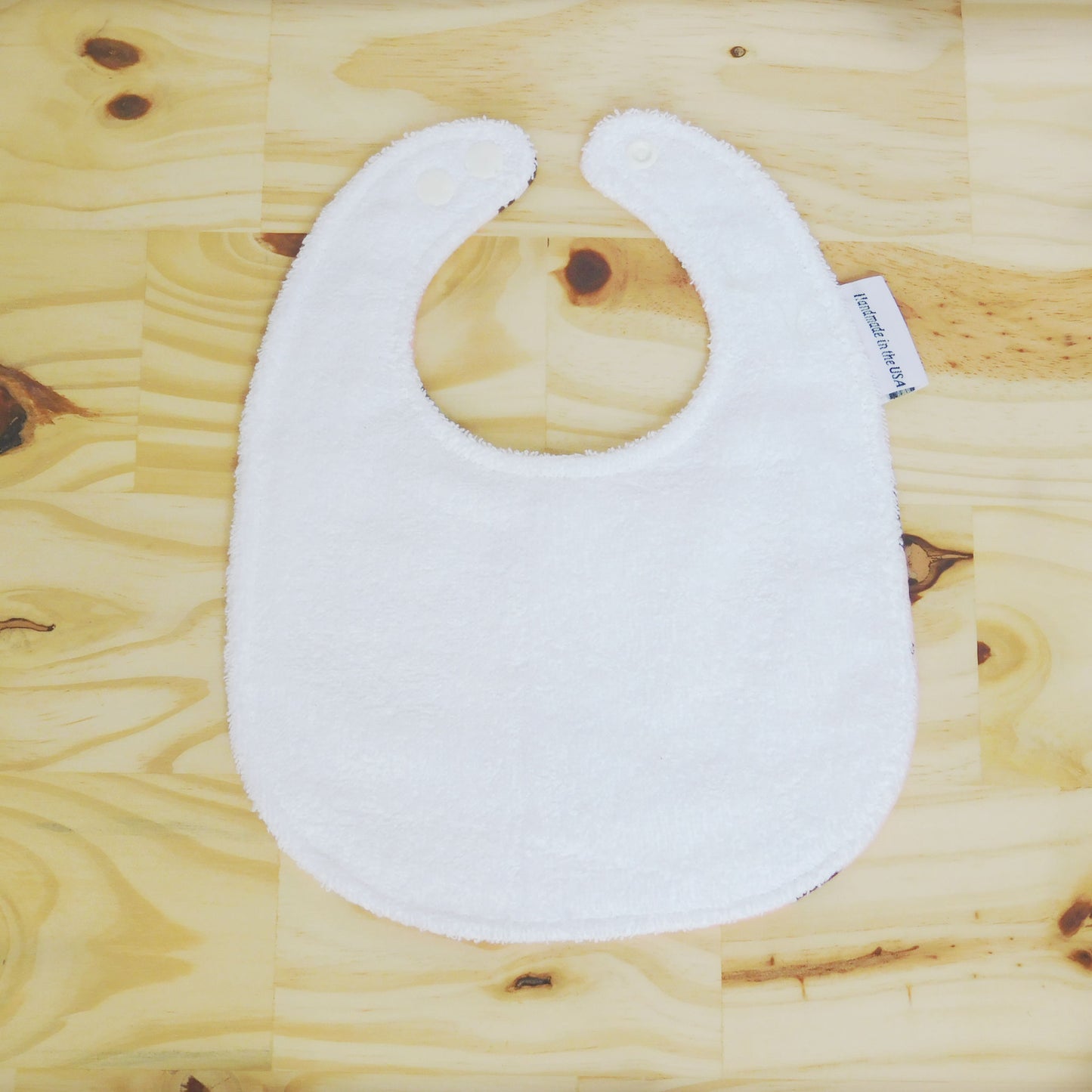 Galloping Ponies Baby Bib Back