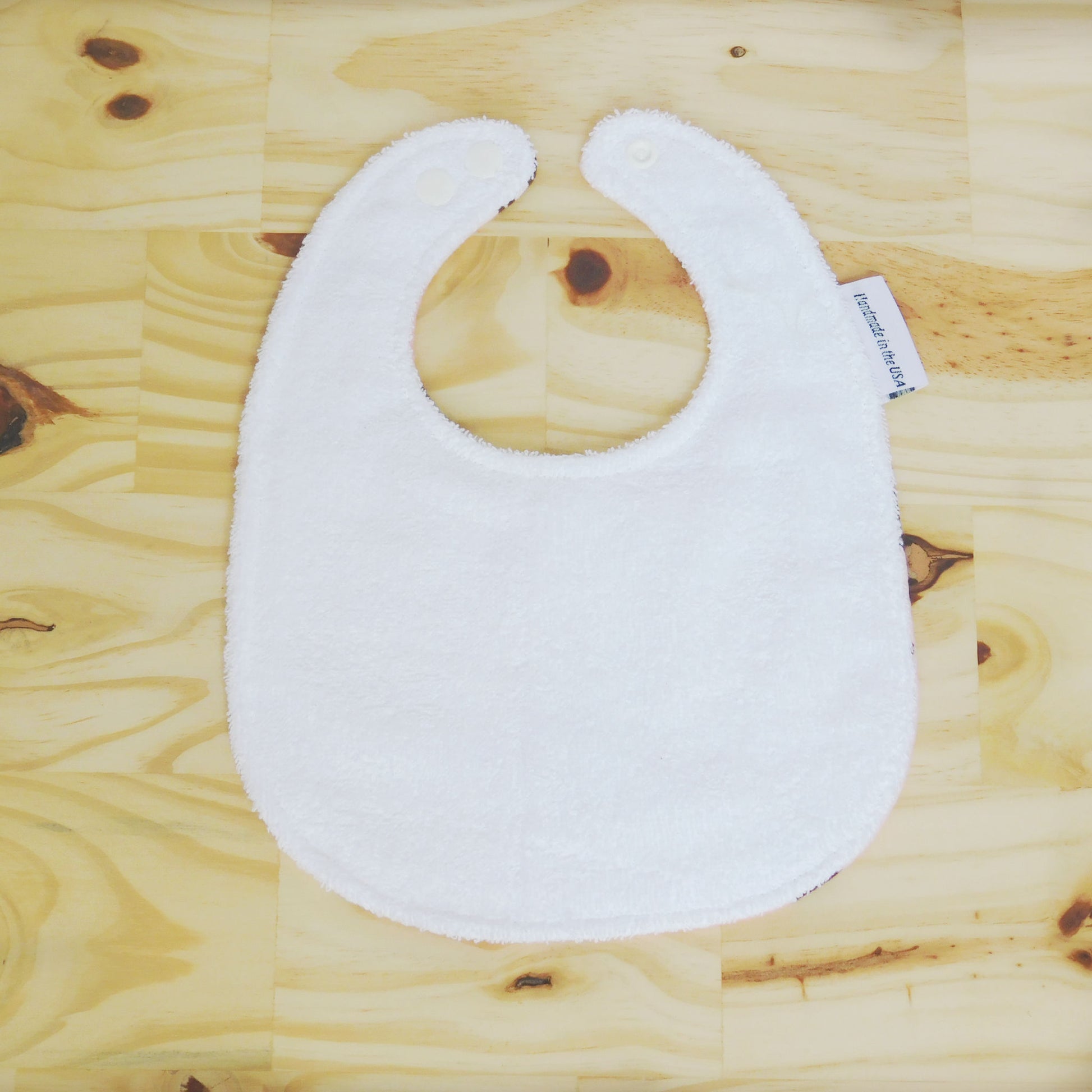Galloping Ponies Baby Bib Back