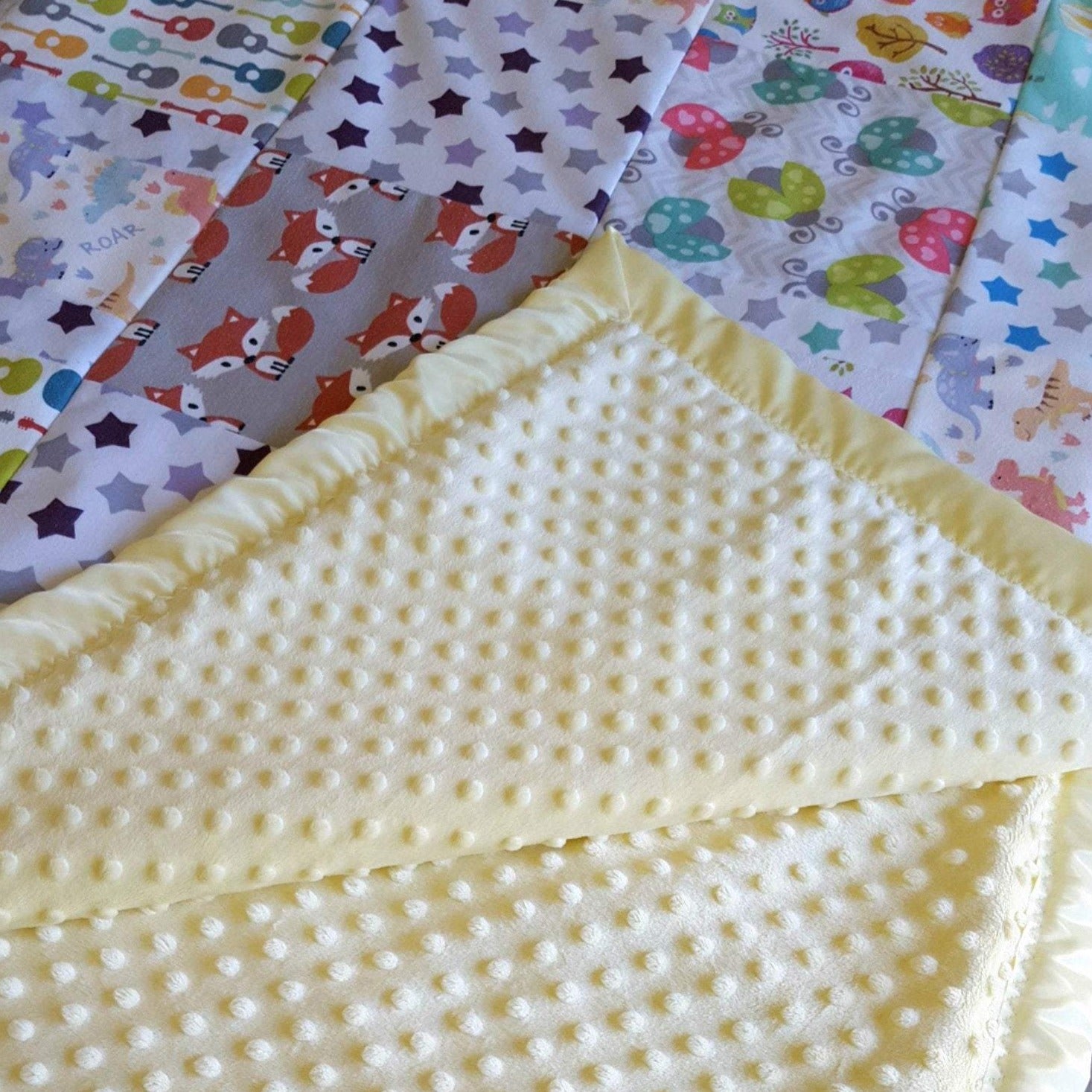 Baby's First Year Memory Blanket Back View