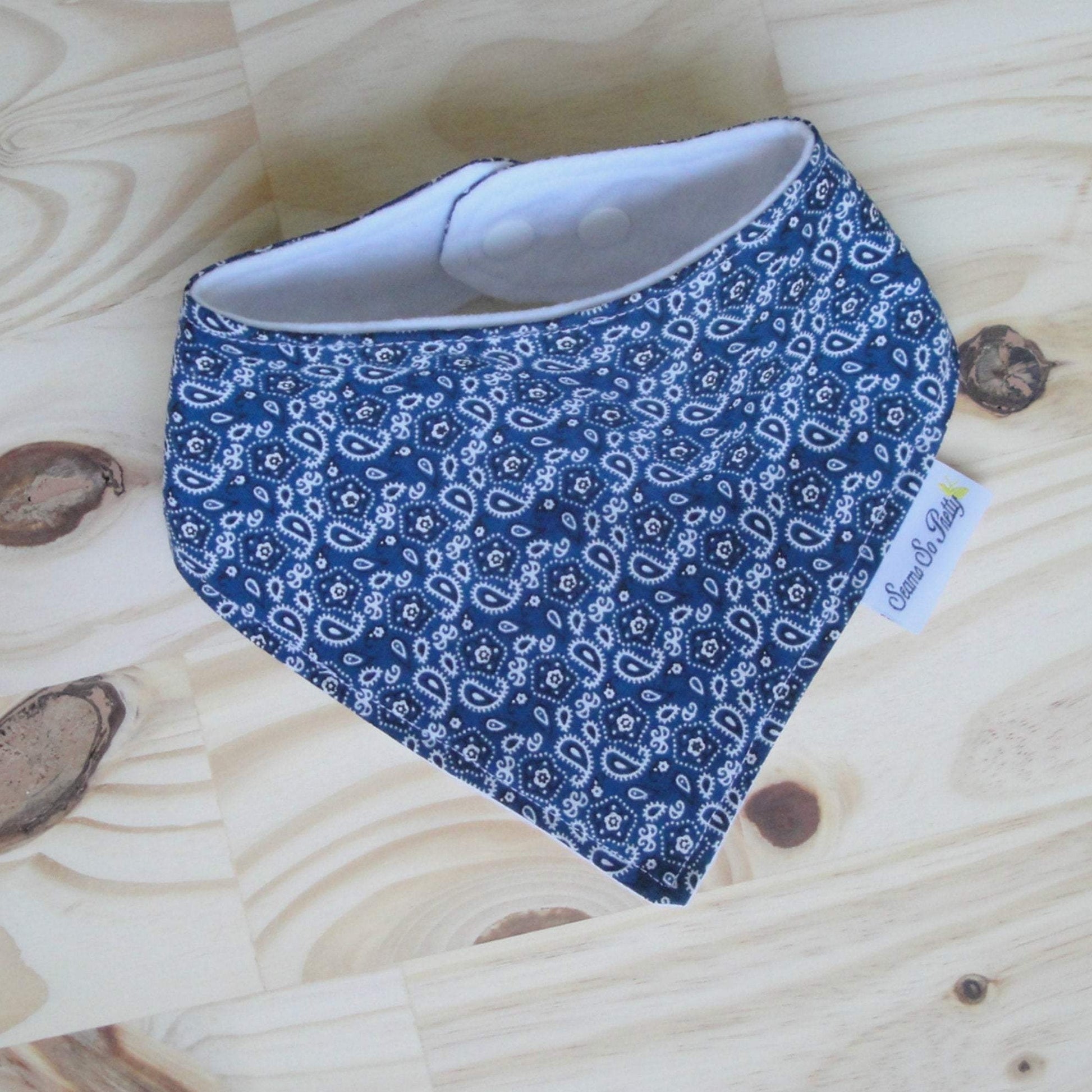 Bandana Blue Drool Bib