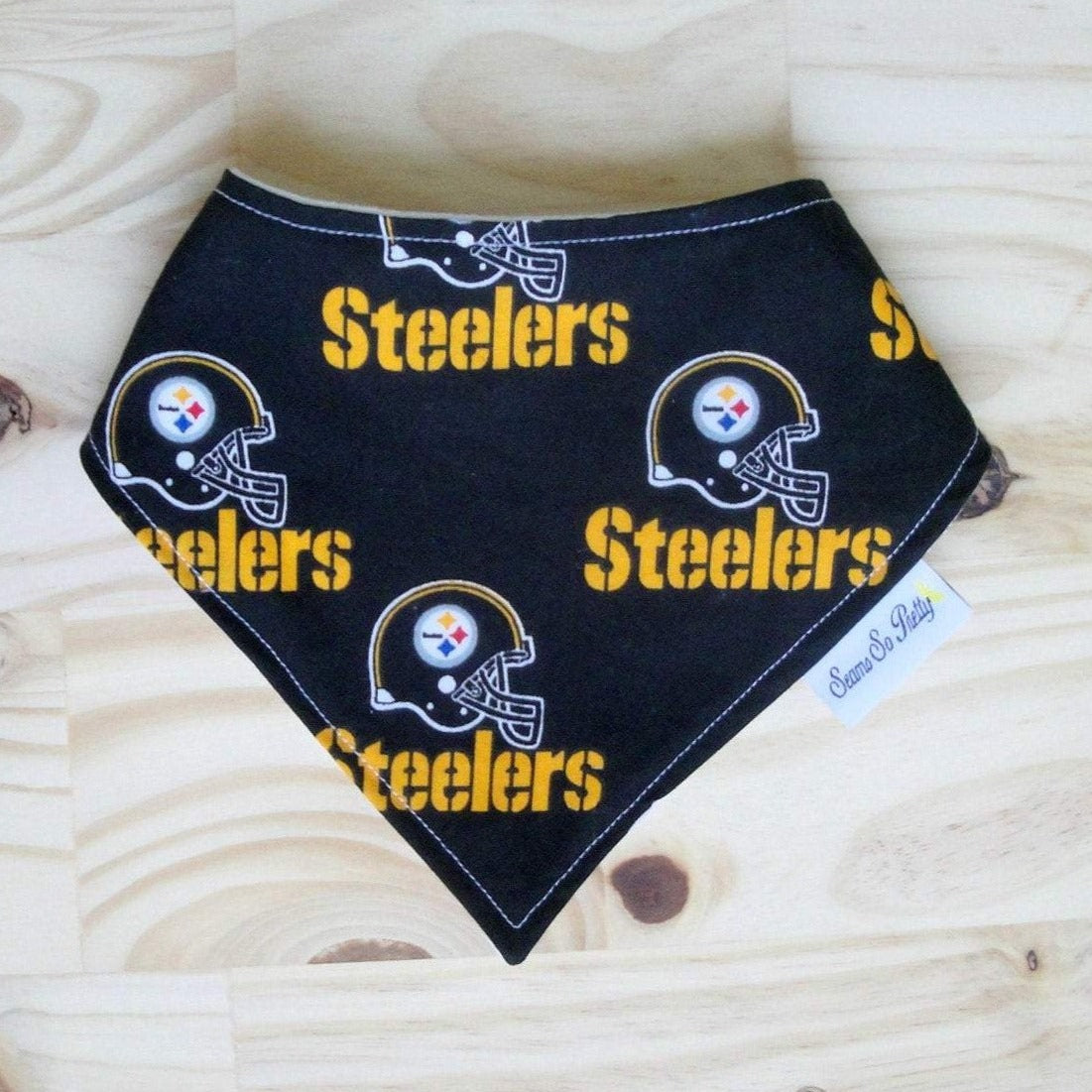 Pittsburgh Steelers Bandana Drool Bib Front