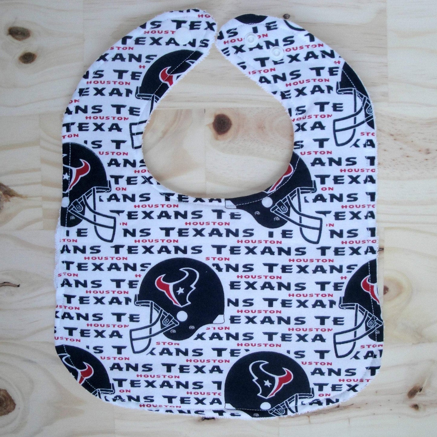 Houston Texans NFL Bib Front Unsnapped