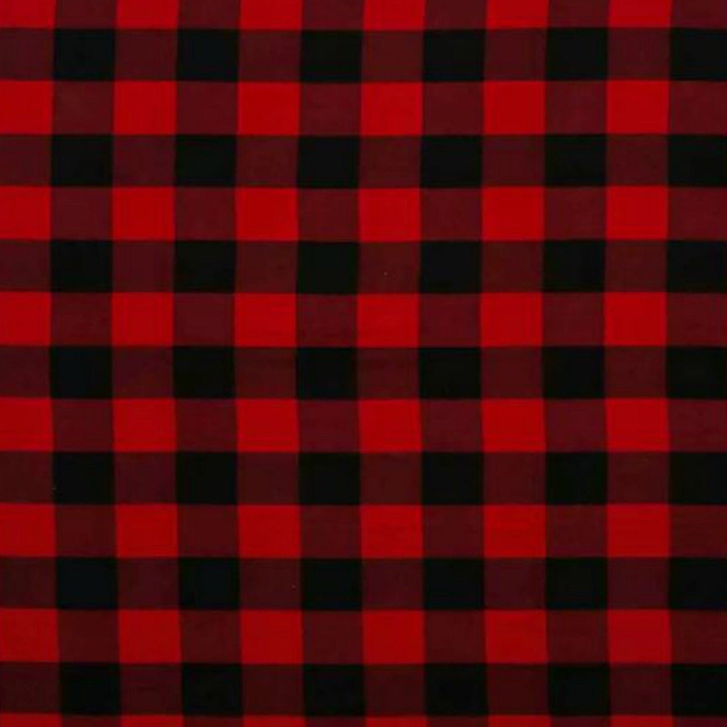 Red and Black Buffalo Check Fabric Swatch