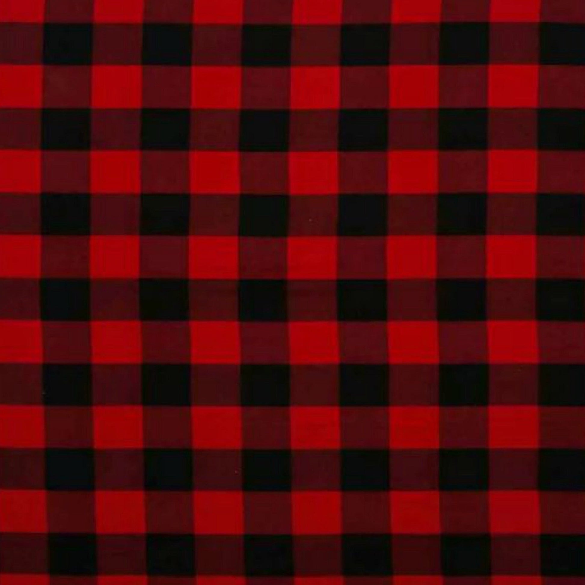 Red and Black Buffalo Check Fabric Swatch