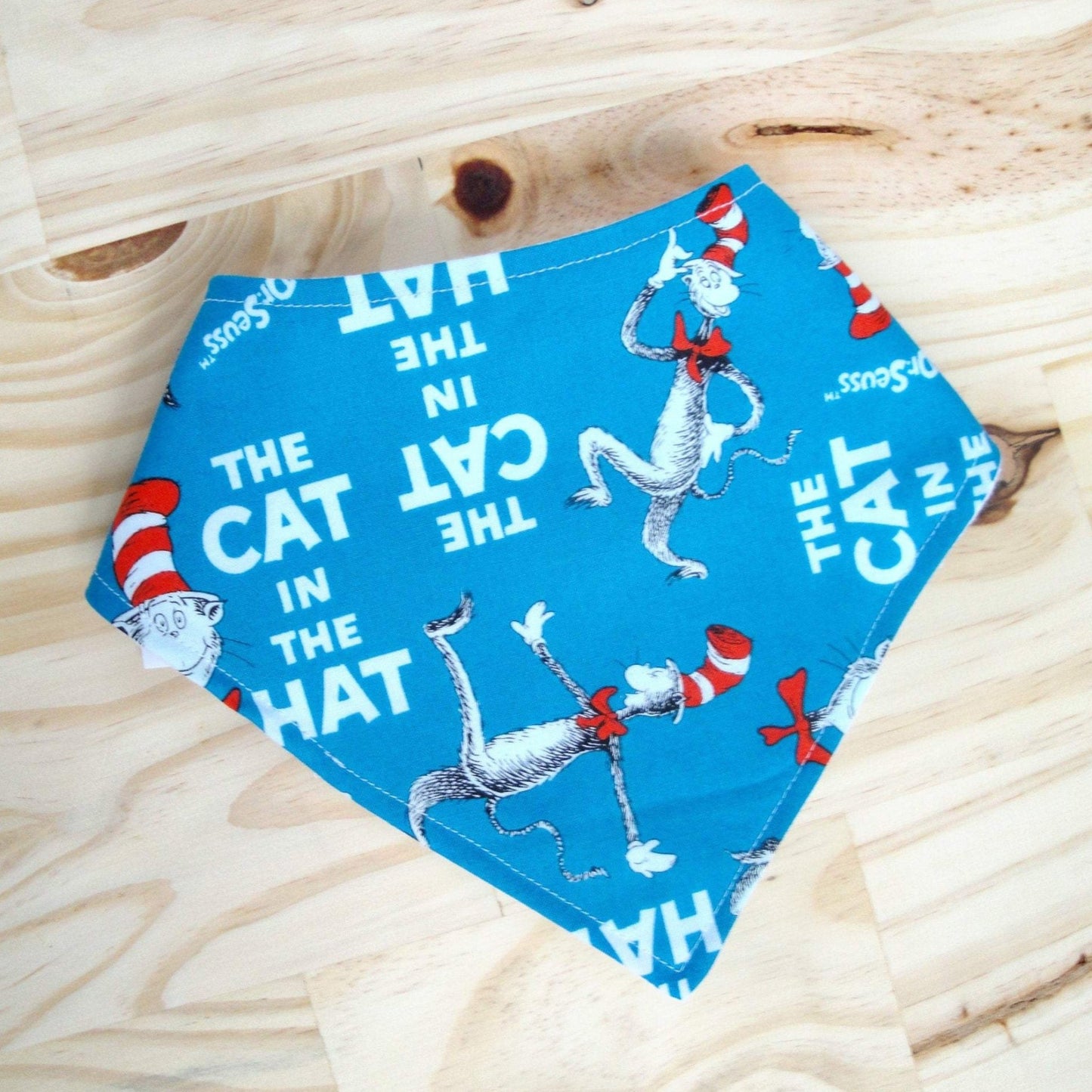 Dr Seuss Cat In The Hat Drool Bib Front