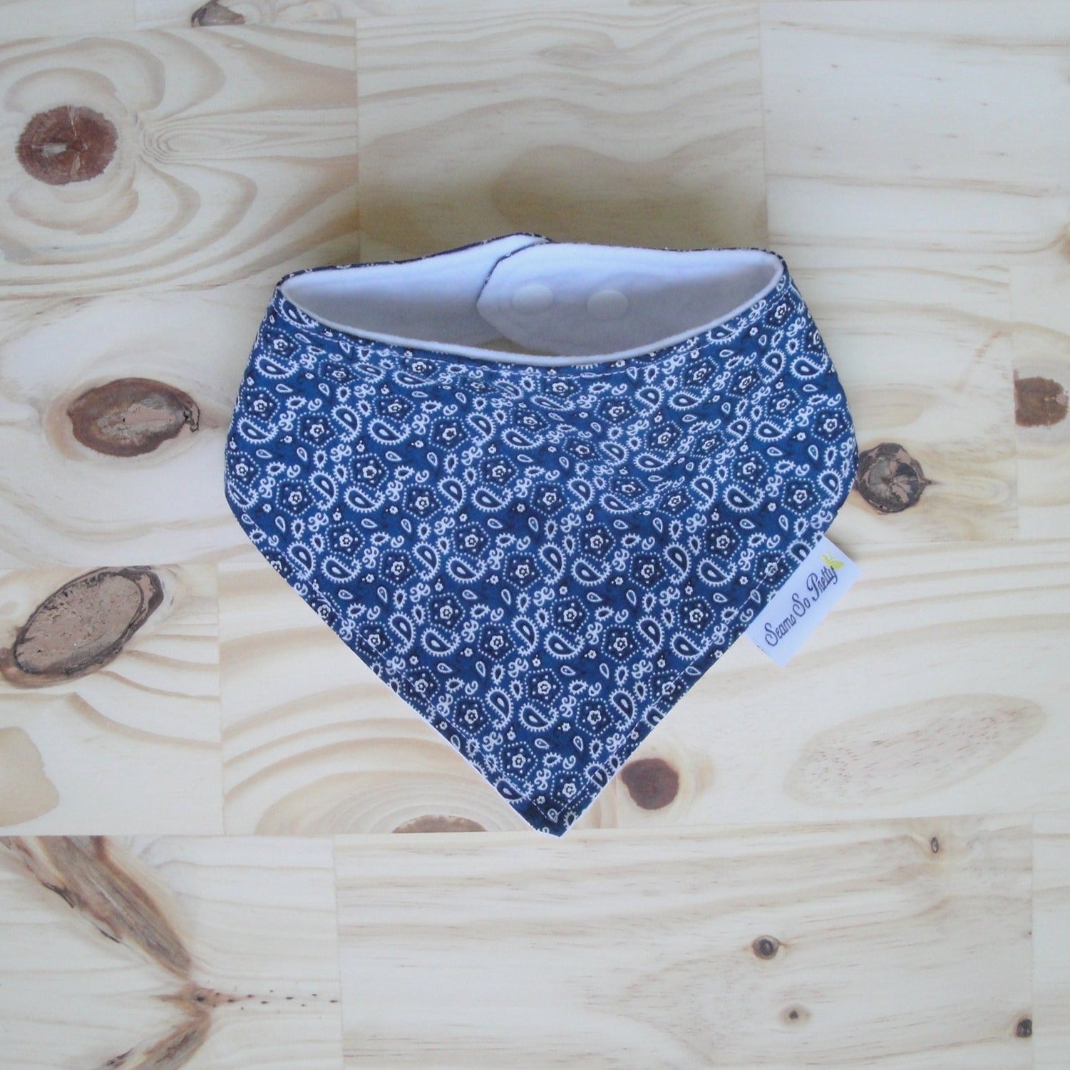 Bandana Blue Drool Bib