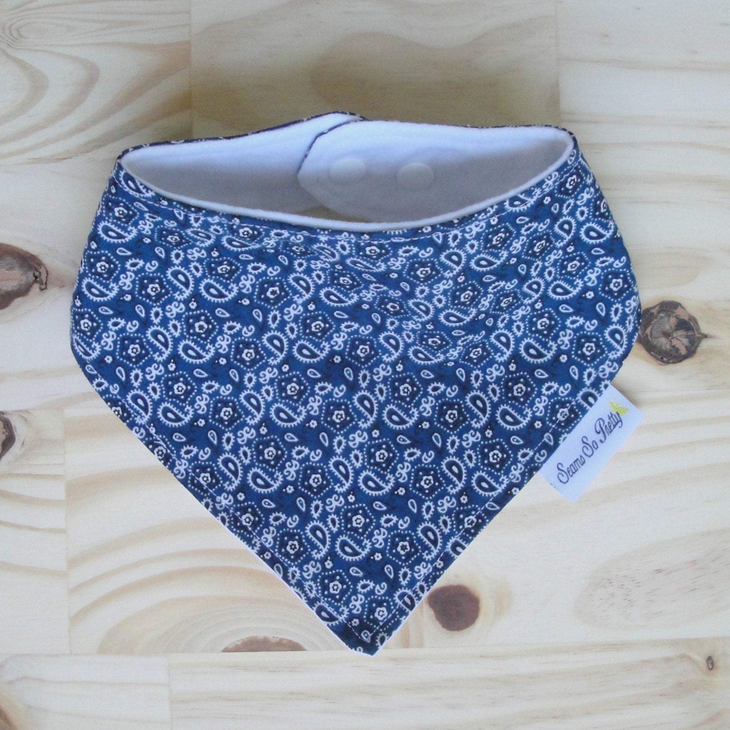 Bandana Blue Drool Bib