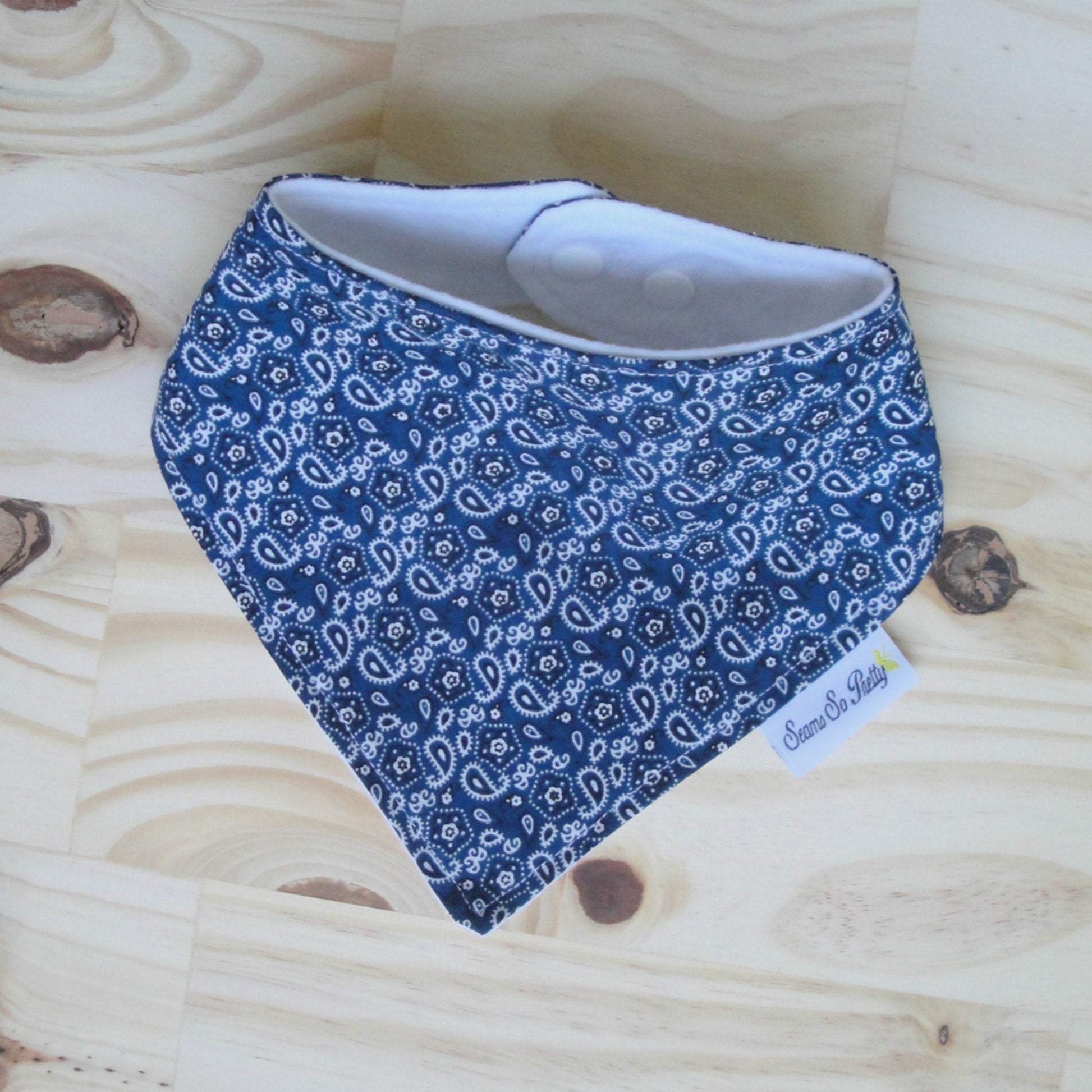 Bandana Blue Drool Bib