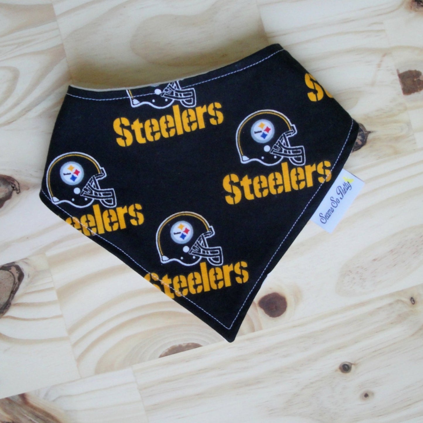 Pittsburgh Steelers Black Bib and Yellow Bib Front