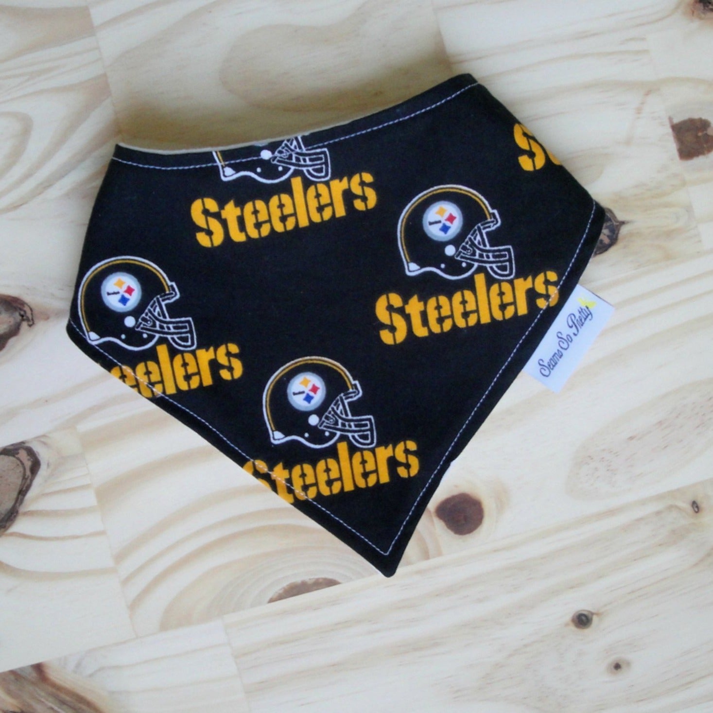 Pittsburgh Steelers Black Bib and Yellow Bib Front