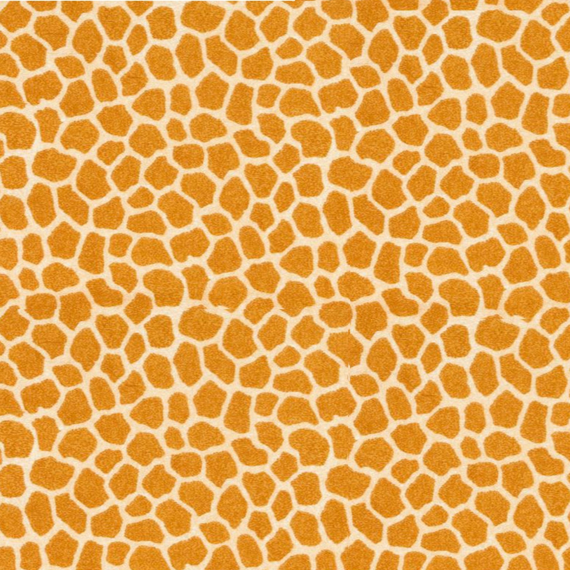 Jungle Giraffe  Skin Flannel Fabric Swatch