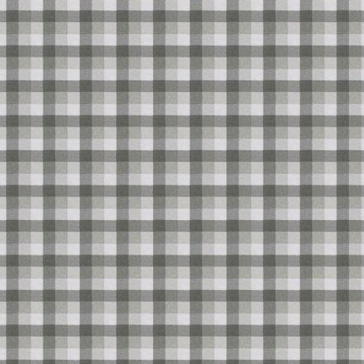 Gray and White Buffalo Check Fabric Swatch