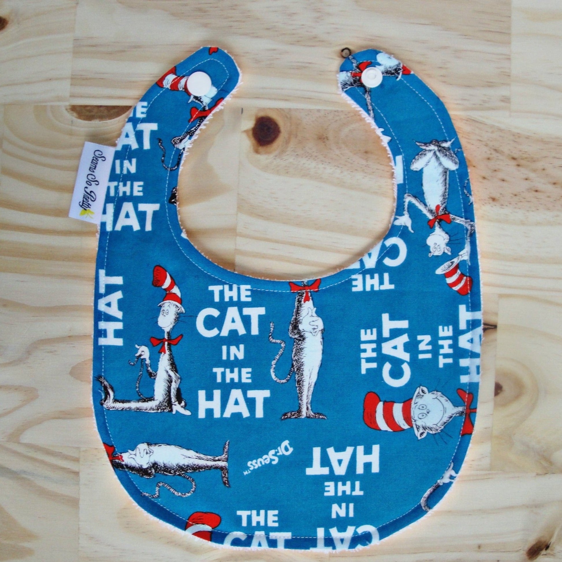 Dr Seuss Cat In The Hat Bib Front Unsnapped