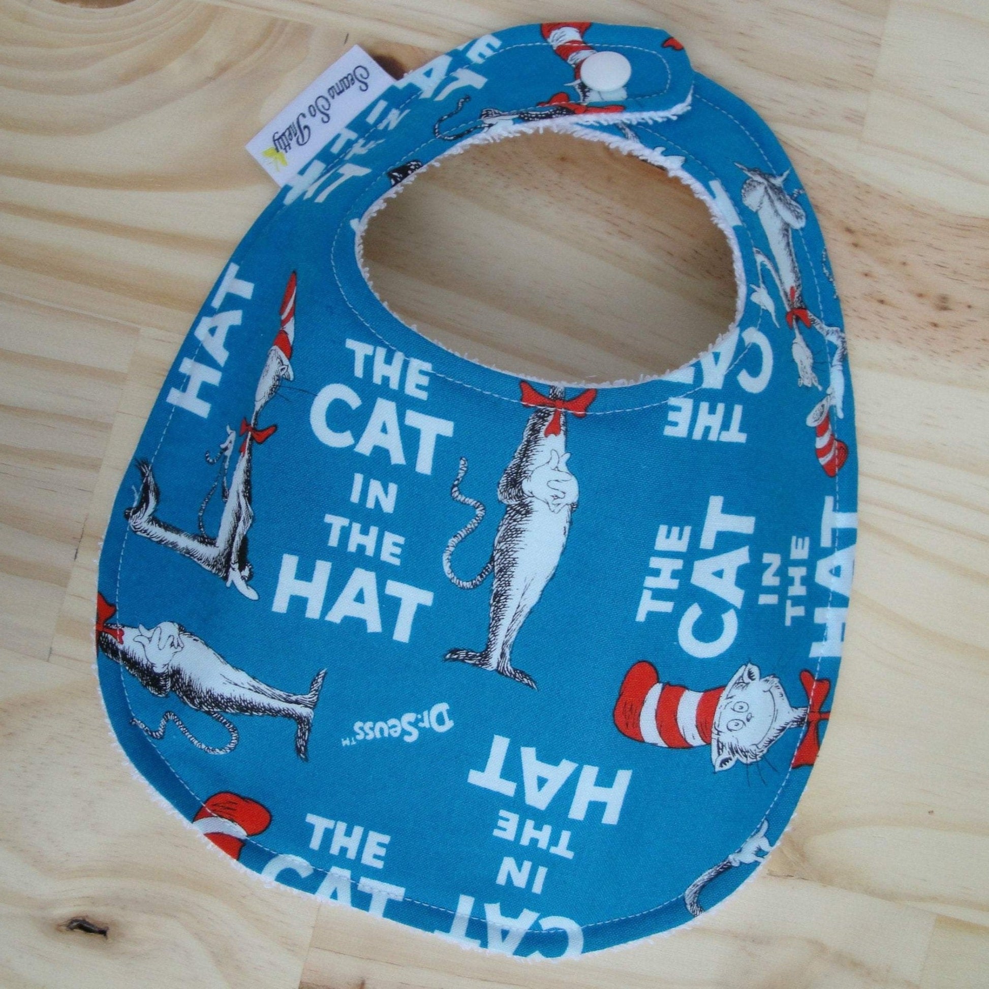 Dr Seuss Cat In The Hat Bib Front Snapped